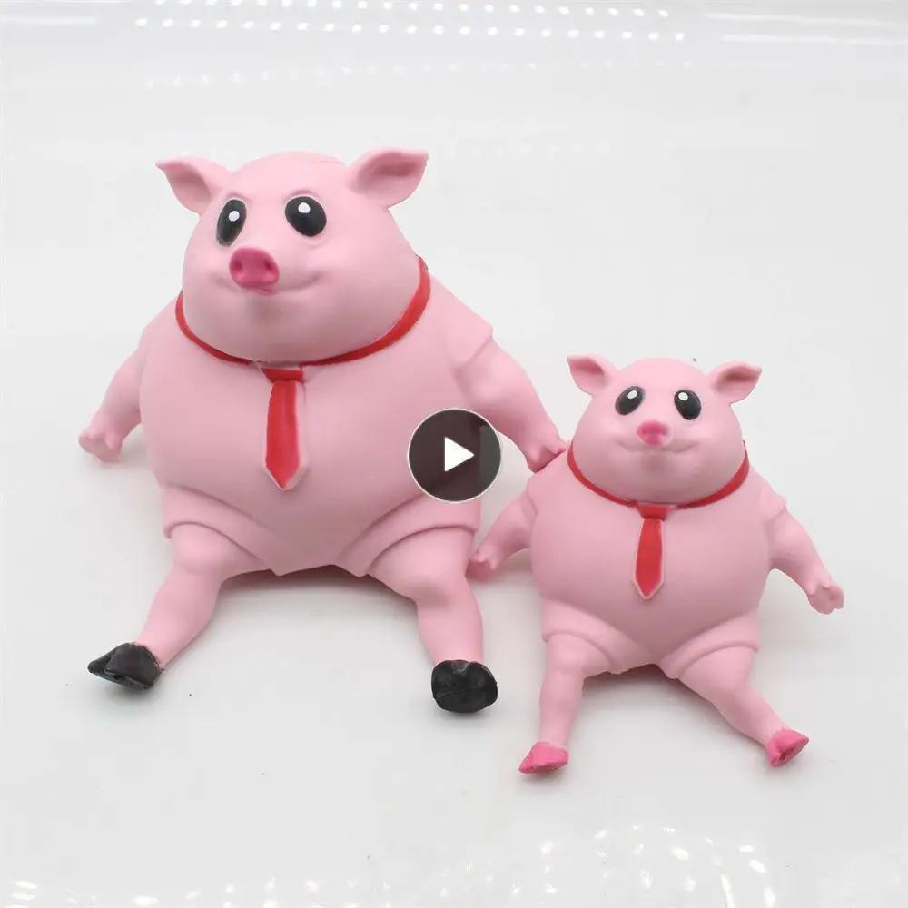 

Squeeze Pink Pig Tpr Comfortable And Soft Pink Pig Toy Squeeze Animals Kneading Le Fenpi Pig Stress Relief Toys Pink Durable