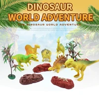 12pcslot batch mini dinosaur model childrens educational toys cute simulation animal small figures for boy gift for kids toys