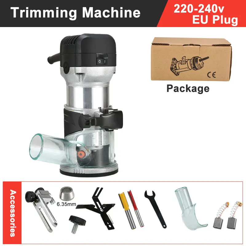 

Электрический ручной фрезерный станок по дереву 6 скоростей