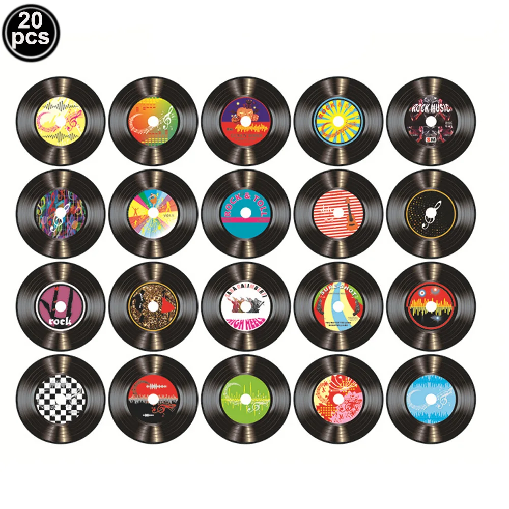 

Бумажные винтажные пластинки рок-н-ролл PartiesTour