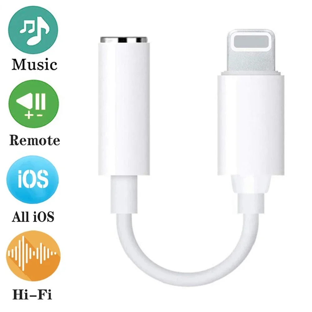 Адаптер для наушников Aux-кабель iPhone 7 адаптер Разъем 3 5 мм аудио 8/8Plus/7/7Plus/X/XS max