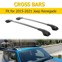 Car Roof Rack Cross Bars for Jeep Renegade 2015-2020 150LBS Load SUV Luggage Carrier Kayaks Bike Canoes Rooftop Rack Holder
