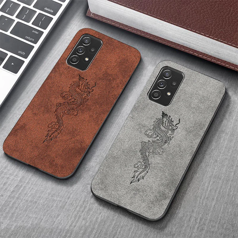 

S22 Ultra Case for Samsung S21 Case Fabric Deer Cloth Funda A52S 5G A12 A21S A31 A32 A50 A51 A71 A72 S20 FE S21 S8 S9 Plus Cover