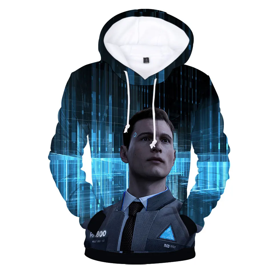 

New Games Detroit Become Human 3D Print Hoodies Sweatshirts Male Female KARA Uniform Hat Hoodies Fashion Print 100-4XL Oversized