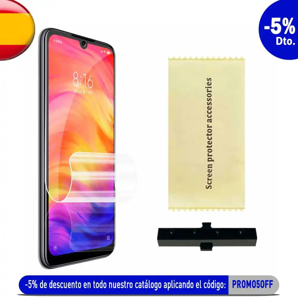 Защитная пленка из ТПУ Гидрогелевая гибкая для Xiaomi Redmi Note 7/Pro Полное покрытие