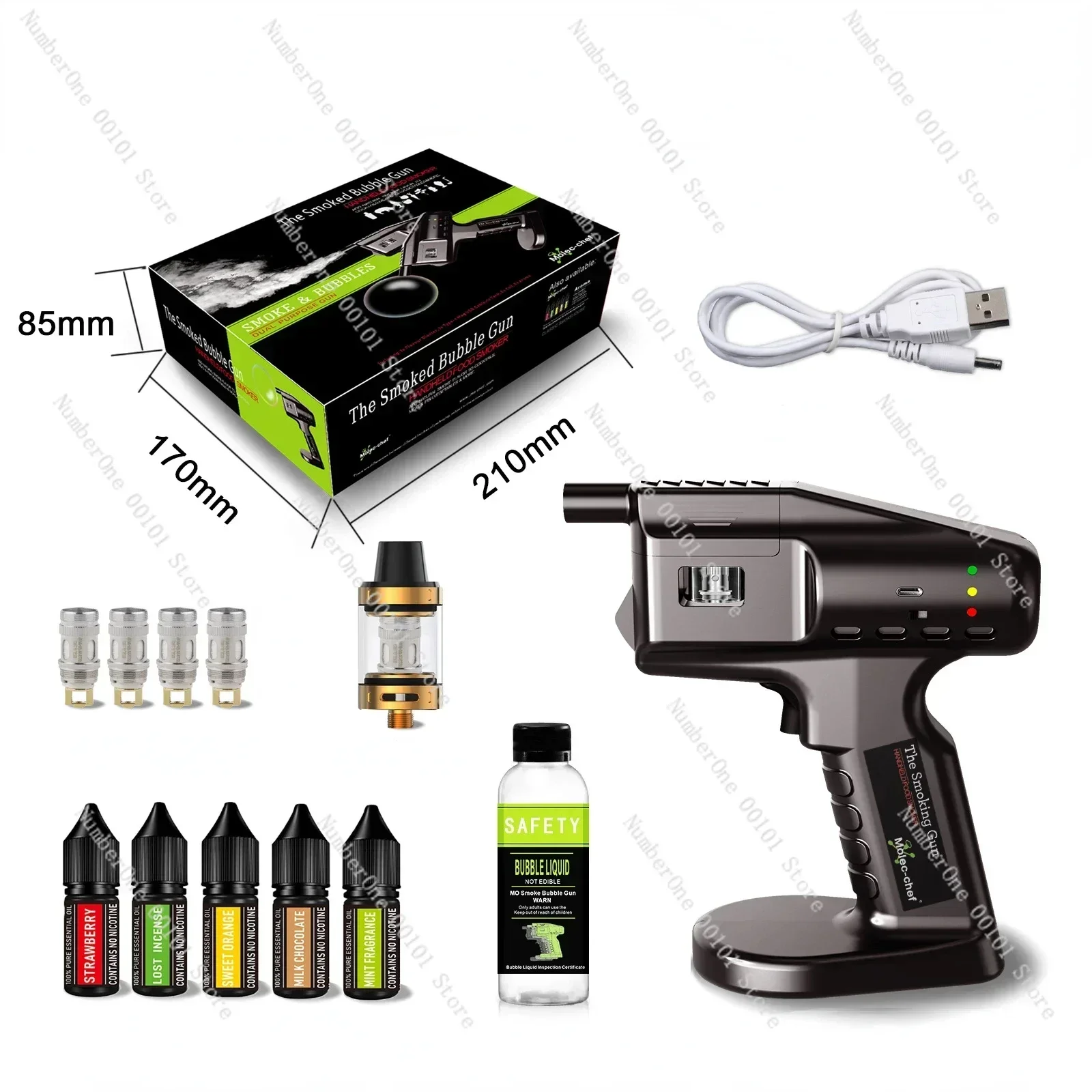 Пистолет для дымовых пузырей коктейлей бластер вкуса конфетного бара украшения