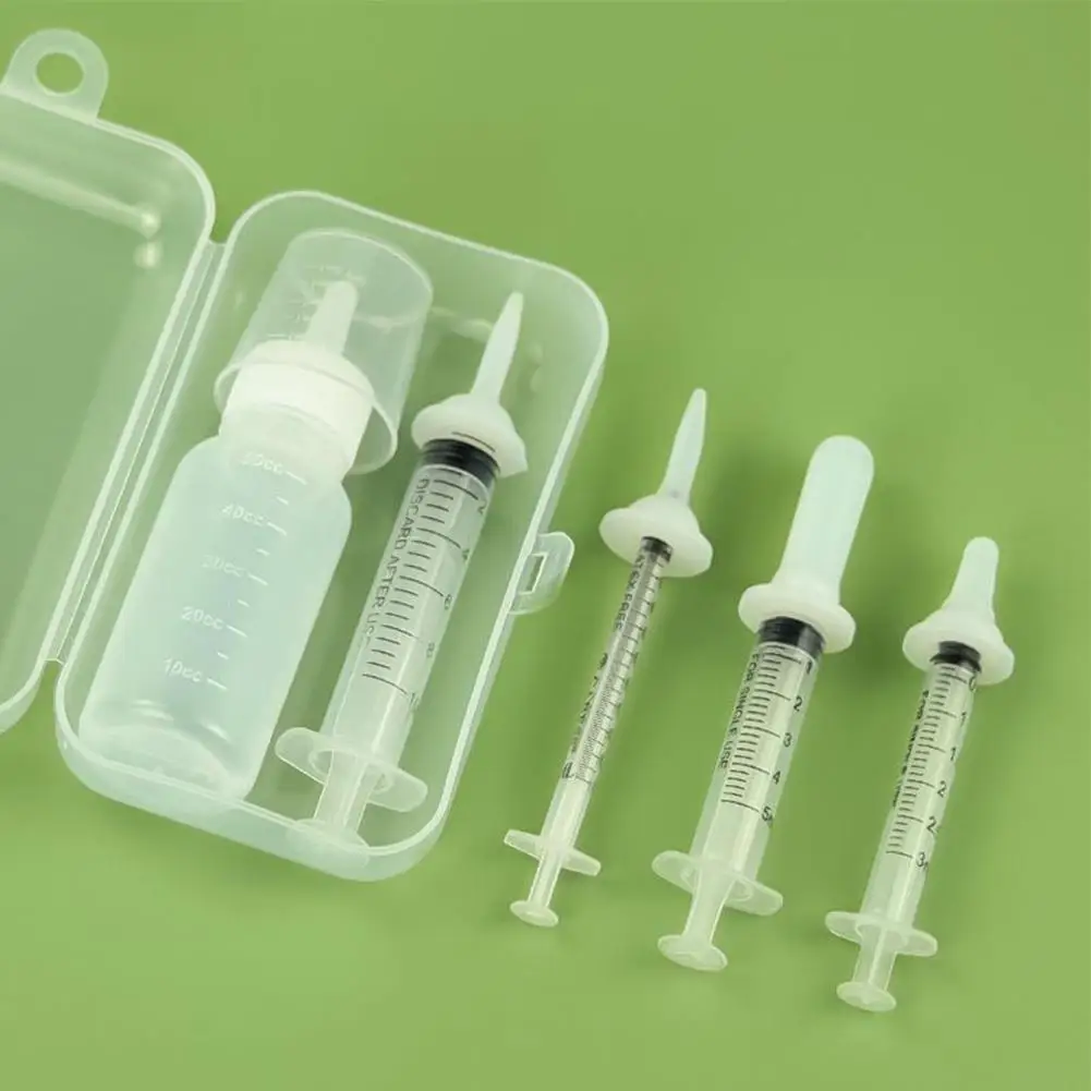 Pet Dog Silicone Newborn Pacifier Liquid Medicine-Dispenser Feeding Syringe With Scale For Kitten Puppy Feeding Bottle Pet Items