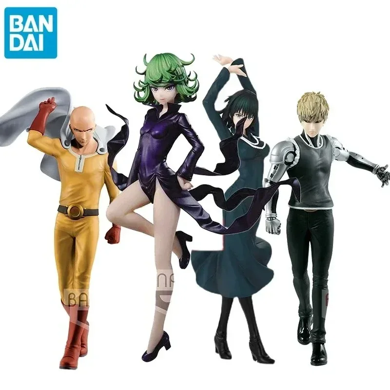 Фото Оригинальные коллекционные фигурки Bandai ONE PUNCH MAN: Генос, Ужасный Торнадо, Сайтама, Гаро, Фубуки — аниме-модели, игрушки, украшения №2