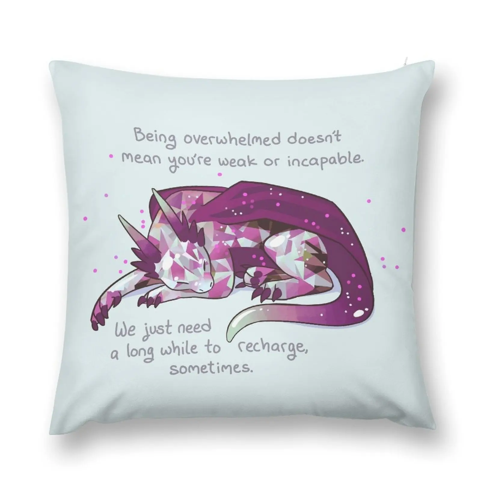 Быть оверленно не означает вы слабом или перезаряжаемую подушку с драгоценным