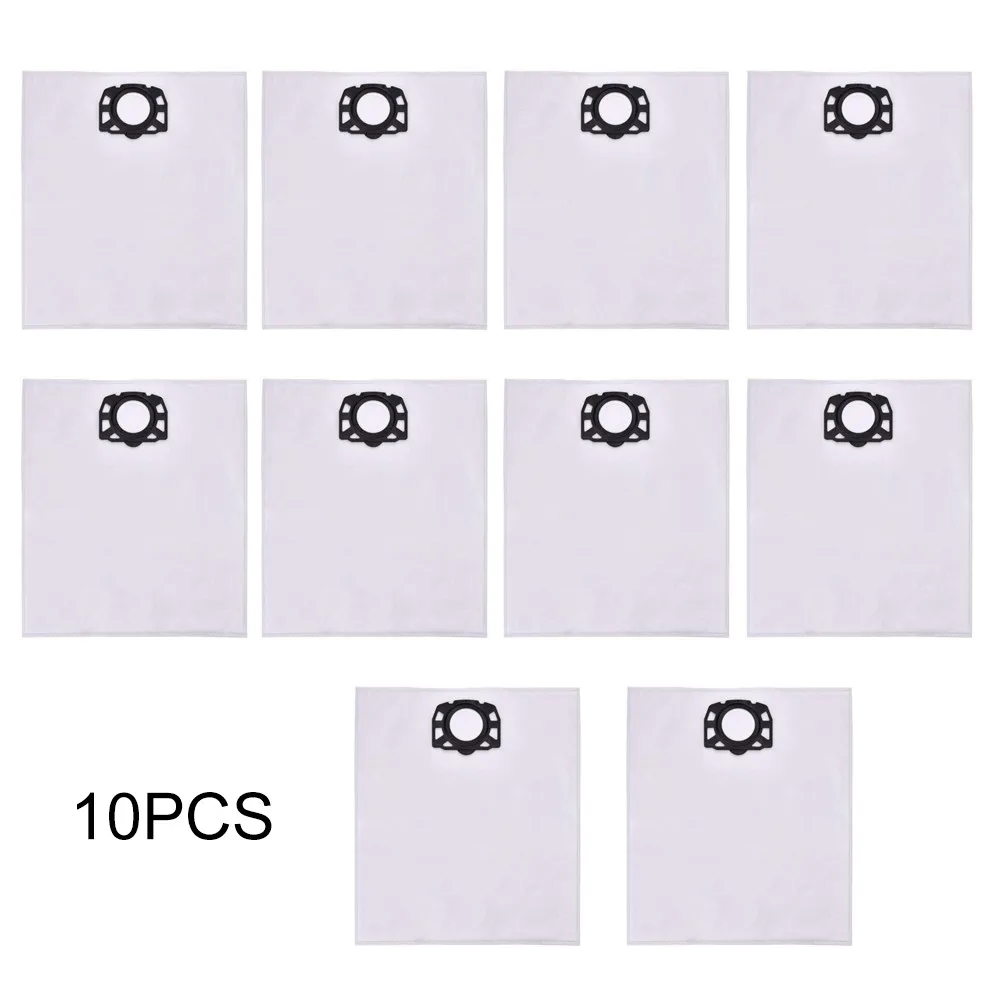 

Флисовые мешки для фильтров 10 шт., сменные мешки для пылесоса Karcher WD4 WD5 WD5 / Premium MV4 MV5 MV6, пылесборник, подметальная машина для ковров