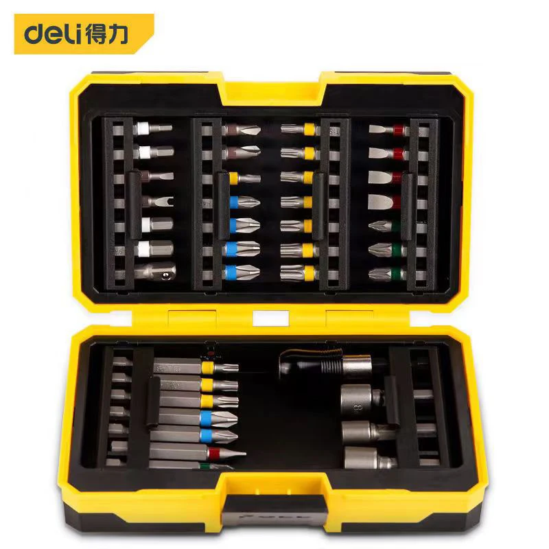 

delj rainbow magic box 39 pieces set DL250039 color batch head multi-purpose hand tool power tool