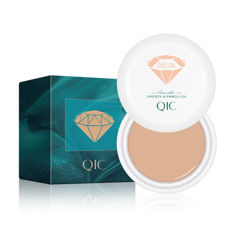 

QIC консилер Fleck флоковая основа для черного Ободка для глаз водонепроницаемая поверхность для лица
