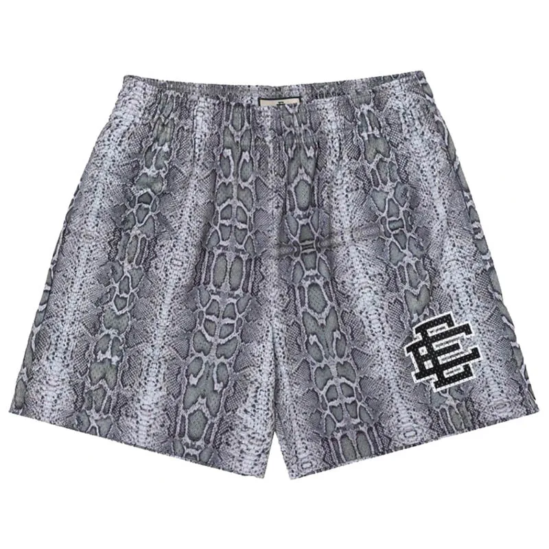 

Шорты Эрик Эмануэль EE с принтом змеи для мужчин и женщин, базовые спортивные пляжные, баскетбольные тренировочные штаны, уличные трендовые ...