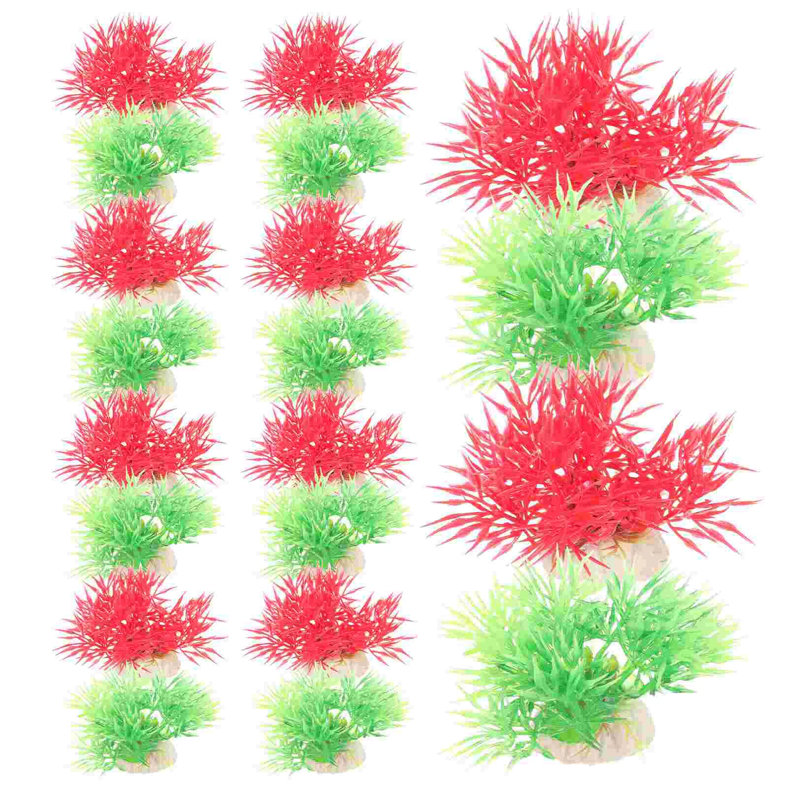 

20Pcs Grass Model Vivid Fish Tank Supply Aquarium Grass Fish Tank Grass Fake for Home Decor