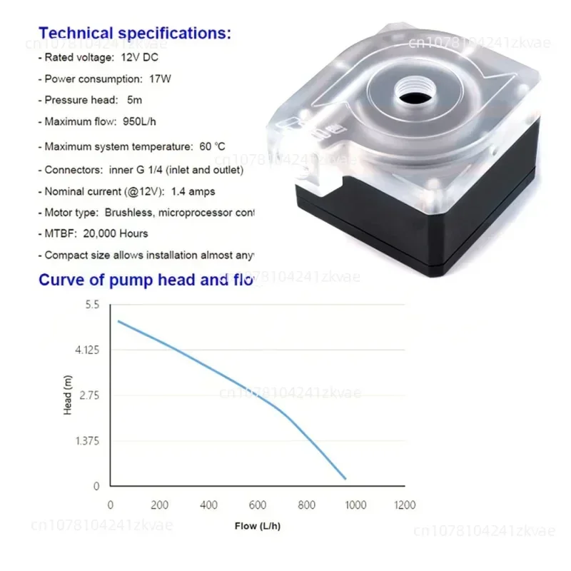 Резервуар для воды с водяным насосом Chasis M1 V4 V5 V6 - черный