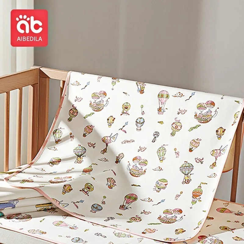 

AIBEDILA Baby Changing Mat Cartoon Cotton Waterproof Diapers for Babies Baby Changing Mattress Cover 60x120 Newborn Infant 7530