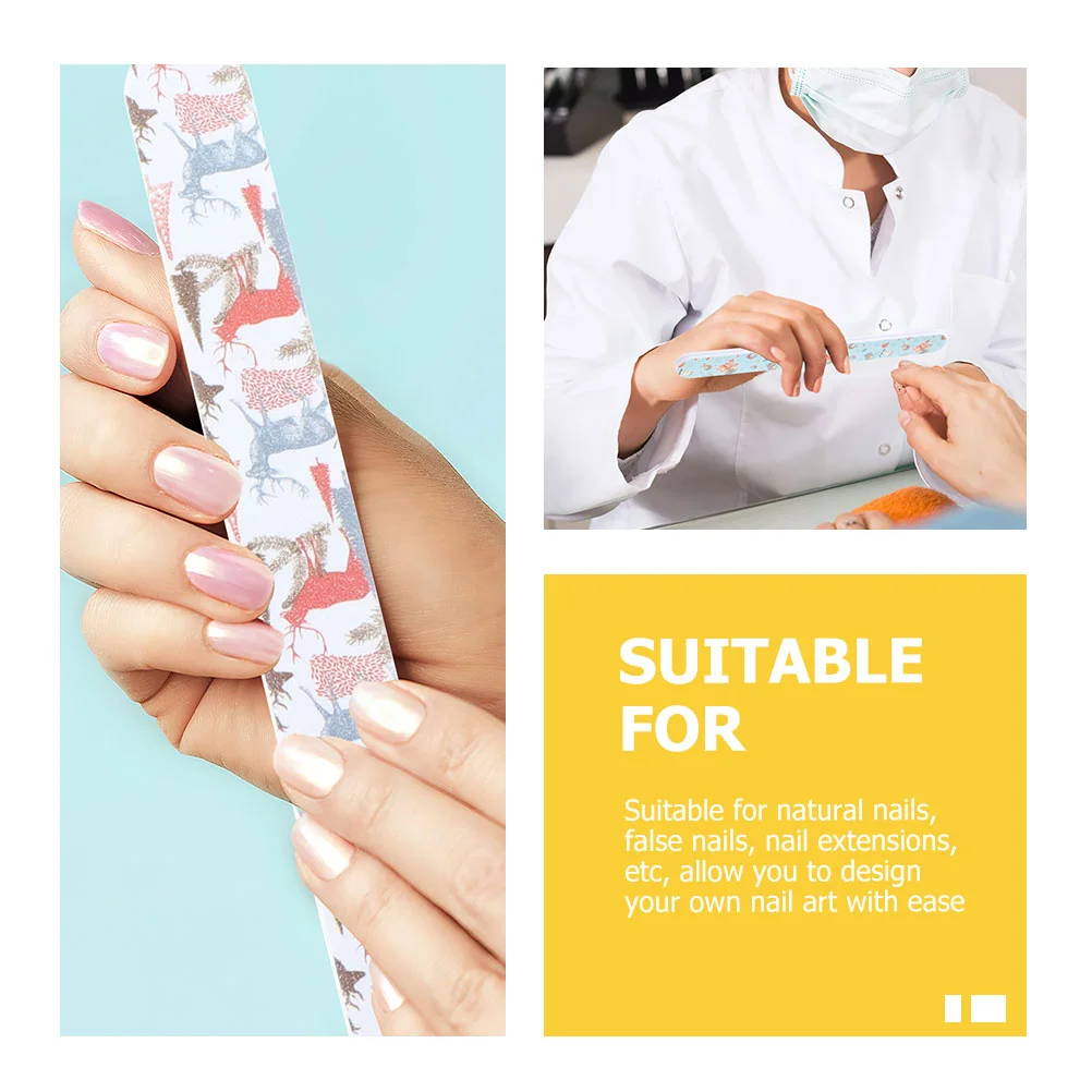 15 шт. рождественские пилочки для ногтей инструменты полировки маникюрный буфер