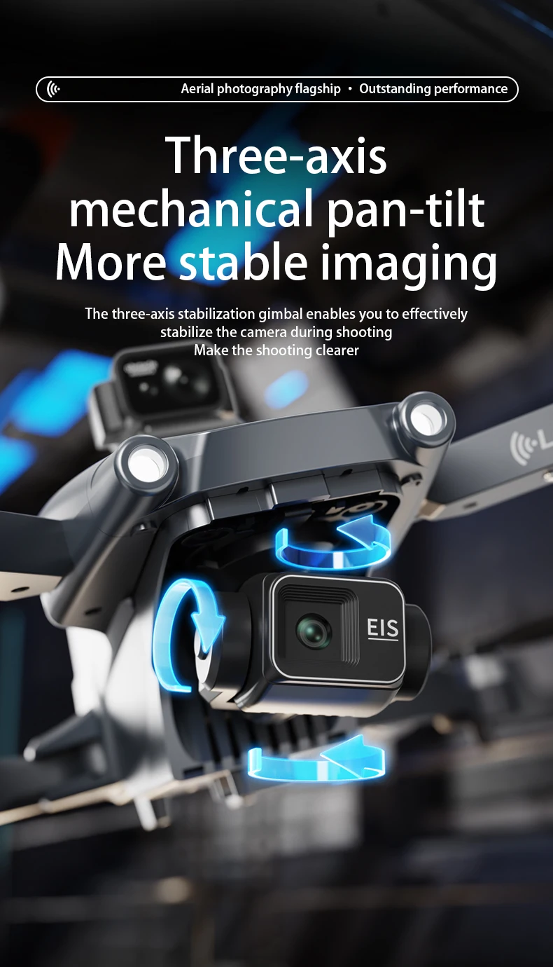 ГОРЯЧАЯ профессиональная двойная камера 8K HD, новый L600-2 MAX GPS-дрон, 5 км, 3-осевой подвес, 360 градусов, предотвращение препятствий, бесщеточный квадрокоптер, игрушка (art.: 3920d2ef675e2) - 3920d2ef675e2