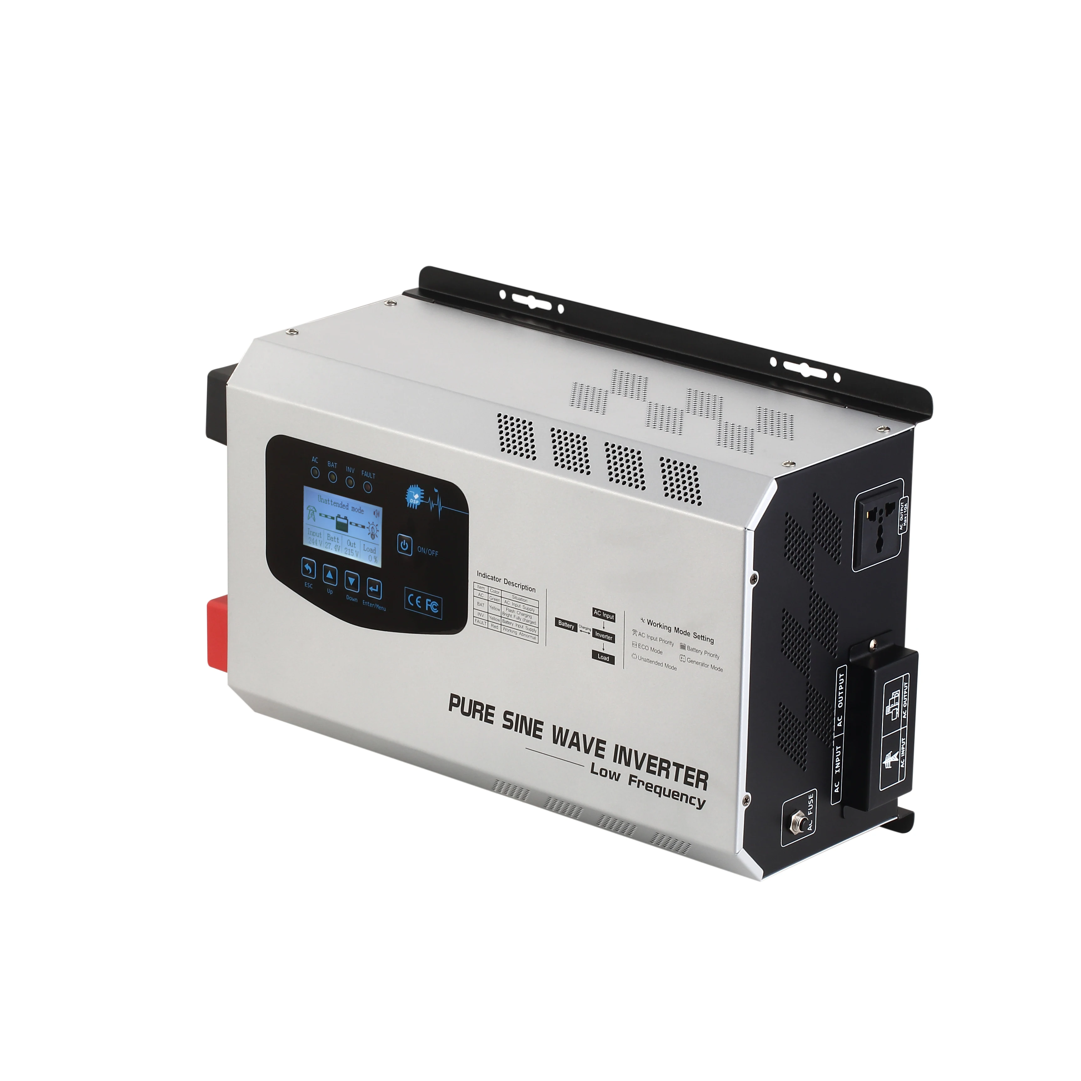 

off grid 3kw power inverter dc 12v 24v 48v ac 110v 220v 3000w peak 9000w