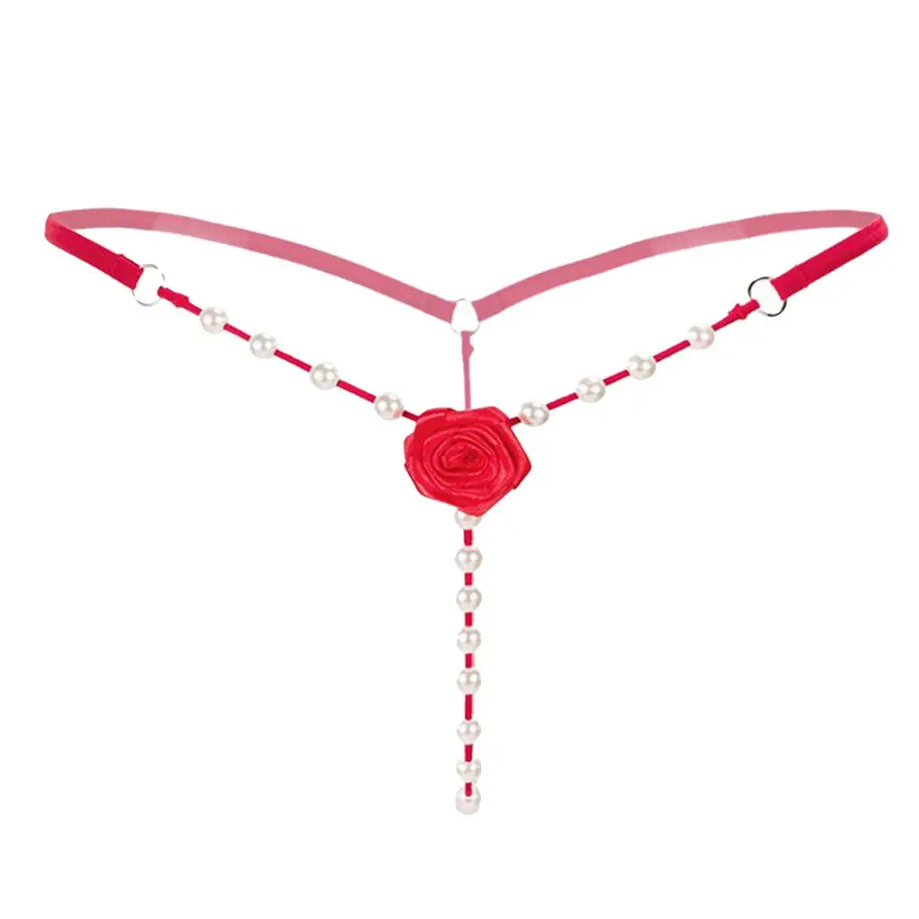 Women's Pearls Massage Panties Lingerie