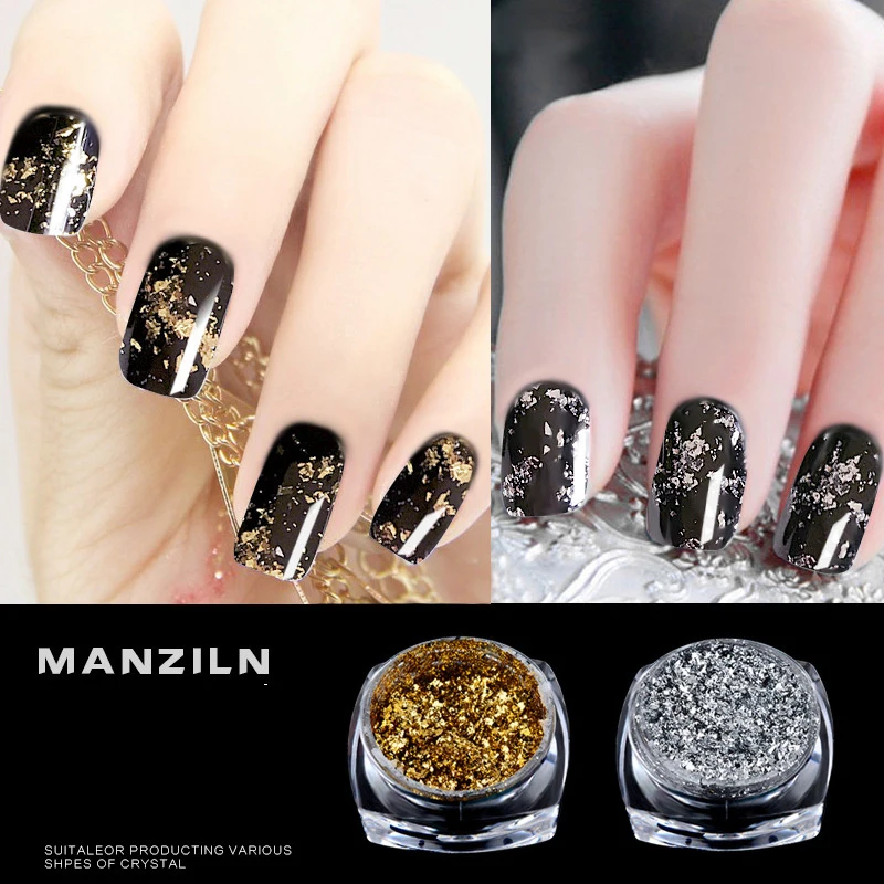 

Fashion Manicure Mirror Powder Optical Platinum Platinum Silver Mirror Mirror Powder Petal Glitter Nail Art Decoration Glitter
