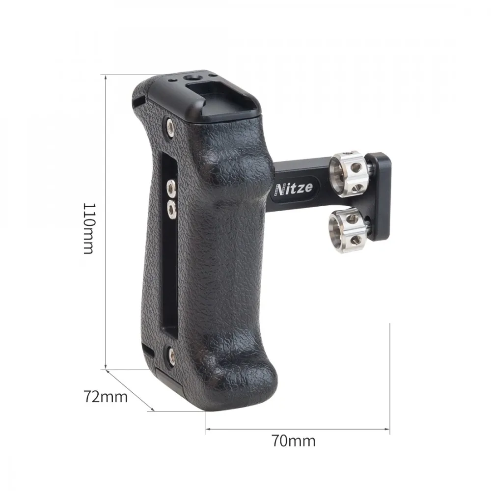 Nitze алюминиевая боковая ручка с 1/4 винтами для камеры Sony Canon Nikon ручка-клетка