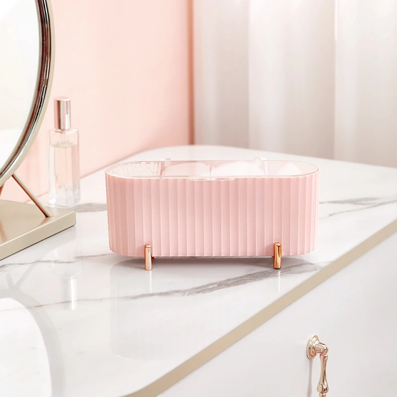 Косметический Органайзер для ватных палочек пылезащитный с крышкой