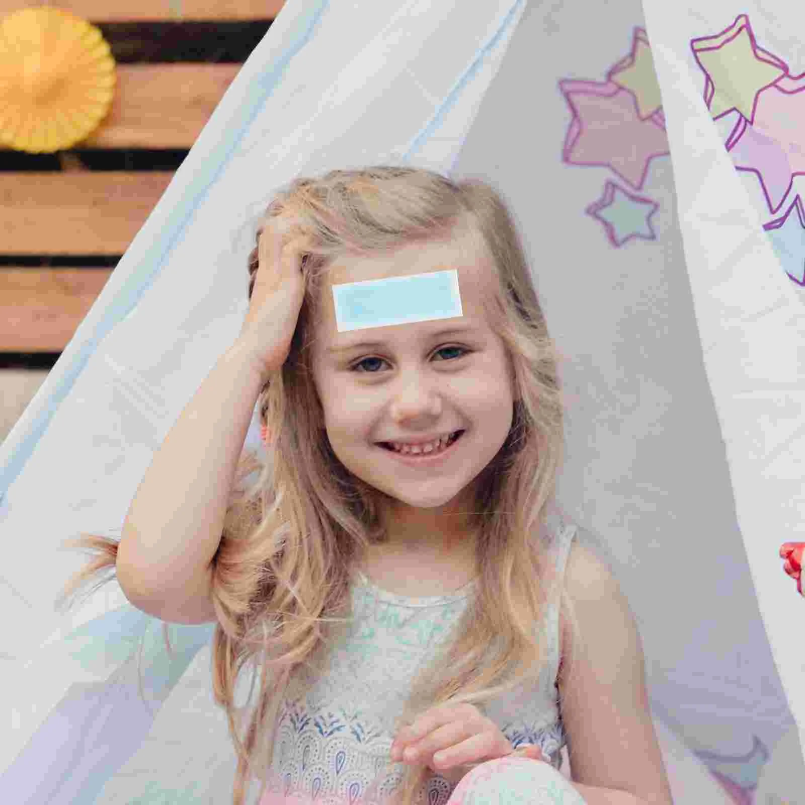 

50 Pcs Fever Soothing Patches For Kids Cooling Stickers Migraine Relief Product Summer Patches Headache Fever Heatstroke