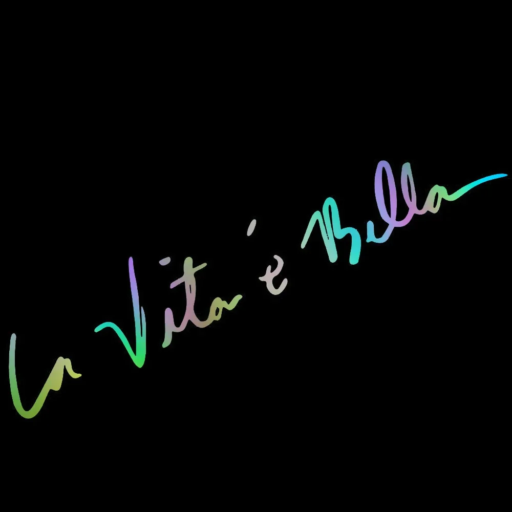 

Автомобильные наклейки Life Is Beautiful, аксессуары, внешние части, наклейки, украшения из ПВХ, милые, наклейки с царапинами