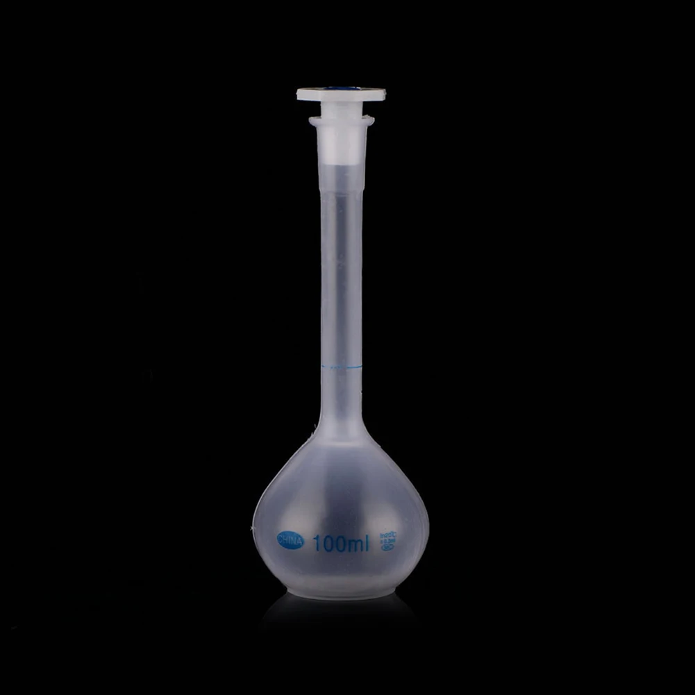

Precise Bottle Heatproof Vase Shape Clear Durable Long Neck Volumetric Measuring Flask Lab With Stopper School Ware Plastic
