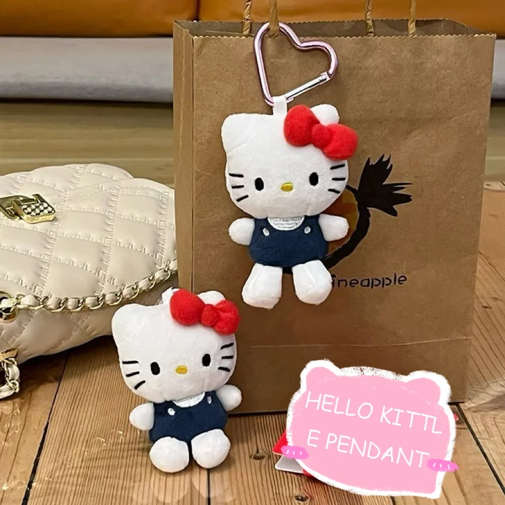 Sanrio Hello Kitty плюшевый брелок с розовой юбкой и крыльями аниме автомобильный кулон
