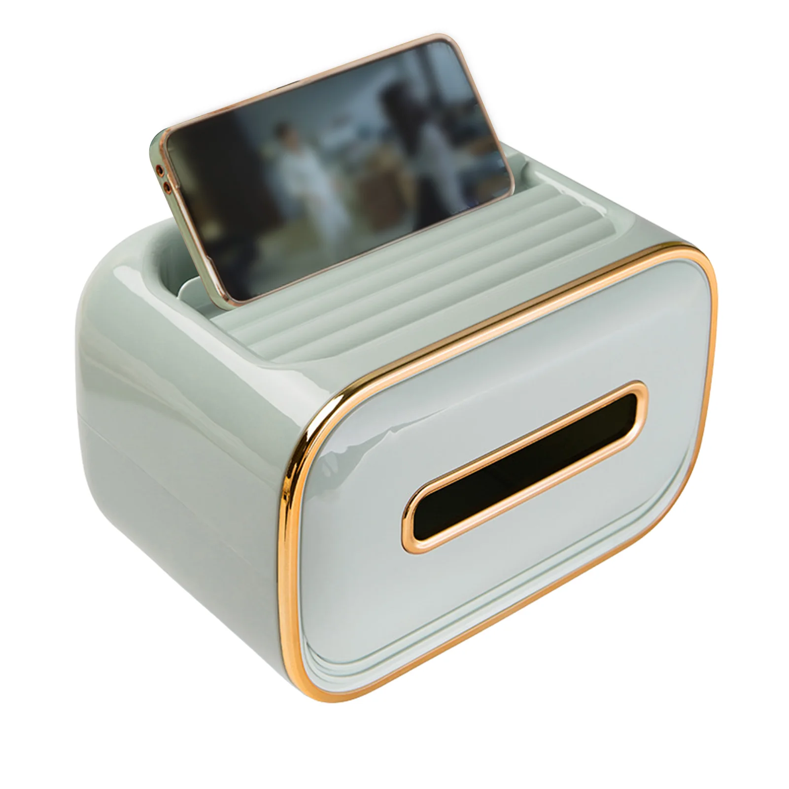 

Multifunctional Tissue Box Cover Napkin Holder Rectangular Facial Tissue Holder Dispenser for Dining Room Kitchen Bedroom