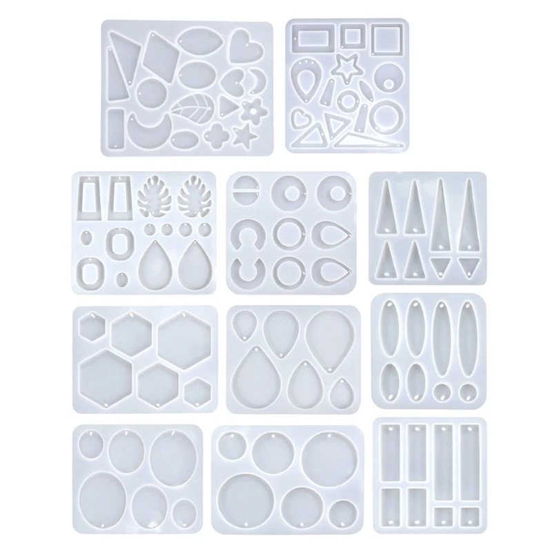 11шт силиконовые серьги кулон формы из смолы гибкая форма для дизайнеров