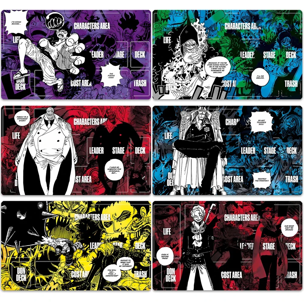 600X350X2Mm One Piece Kaidou Enel Koala Opcg Game Аниме Боевой настольный коврик Rebecca Luffy Настольная