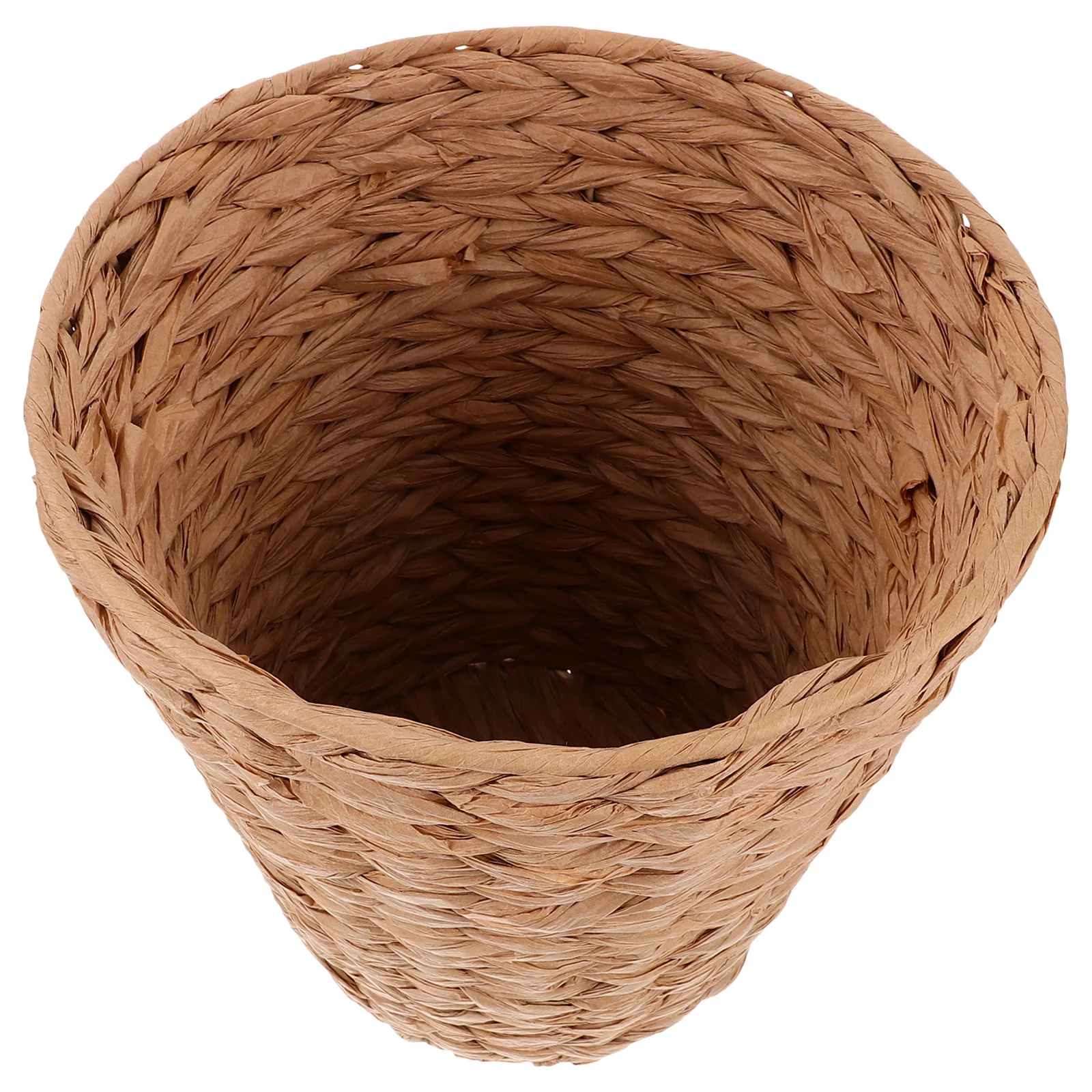 

Bathroom Basket Storage Bins Weave Woven Desktop Organizer Iron Sundries Office
