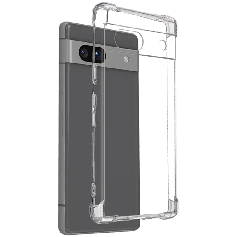 

For Google Pixel 7A Transparent Air Bag Case Crystal Mobile Phone Protector Antishock TPU Clear Phone Case Cover for Pxiel 7A