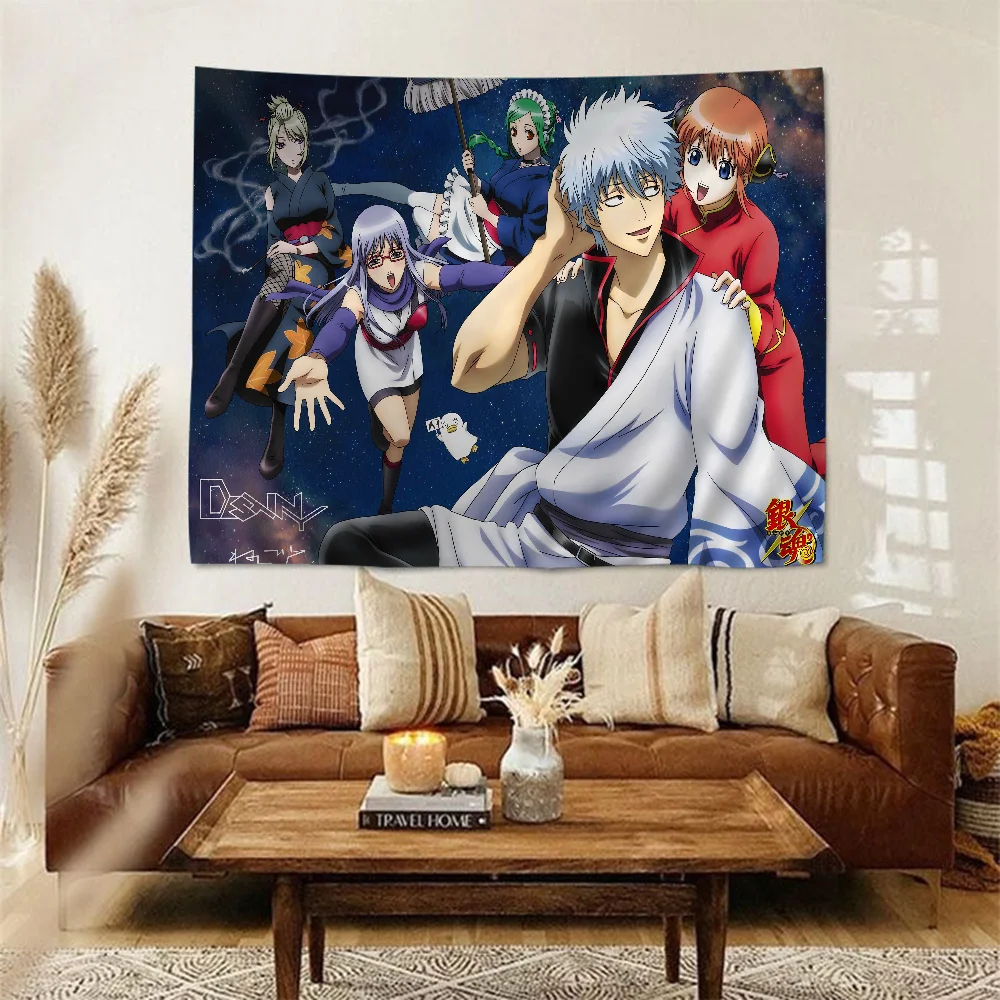 Аниме Гинтама мультфильм гобелен для гостиной домашний декор в общежитии INS