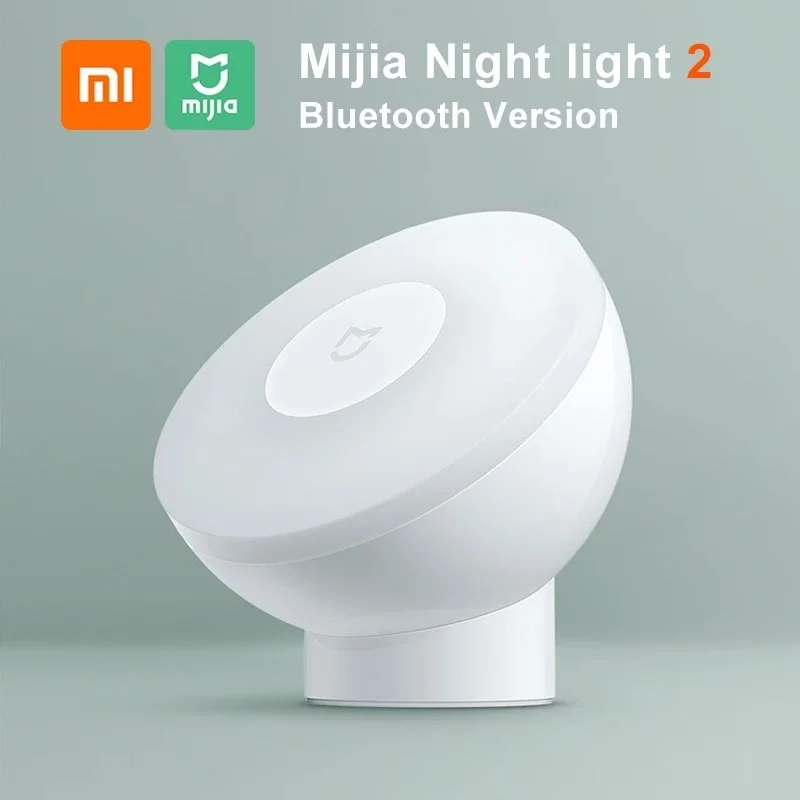 

Original Xiaomi Mijia Night Light 2 Bluetooth Version Magnetic Attraction Night Lamp Adjustable Brightness Infrared Body Sensor