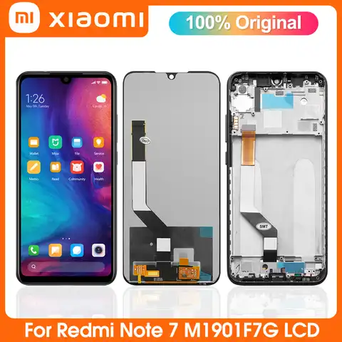 Оригинальный ЖК-дисплей 6,3 дюйма для Xiaomi Redmi Note 7, экран мобильного телефона, сенсорное стекло, дигитайзер, замена для Note 7 Pro M1901F7G, ЖК-дисплей
