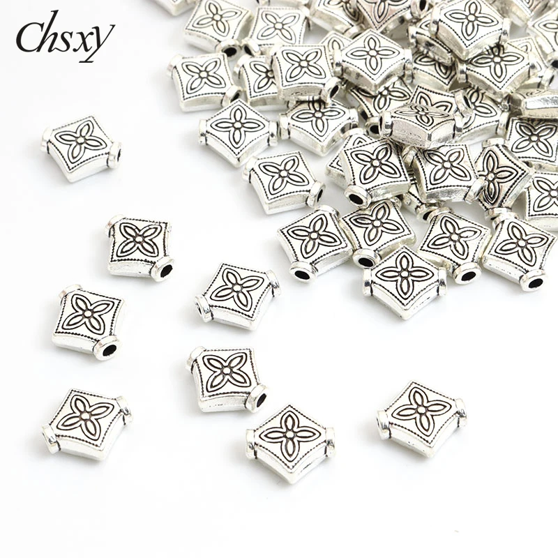 Бусины из металлического сплава с маленьким отверстием, 1,3 мм, 20 шт.