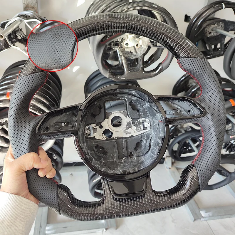 

Руль из углеродного волокна, подходит для Audi A3 8V A4 B8 S3 RS3 S4 RS, используется для моделей 2010-2015, автомобильных аксессуаров
