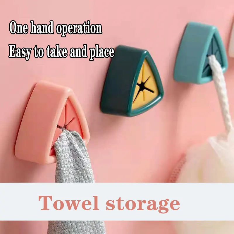 

Towel storage plug: bathroom, bathroom, creative, strong adhesive, no punching, kitchen washcloth clip, lazy rag hook