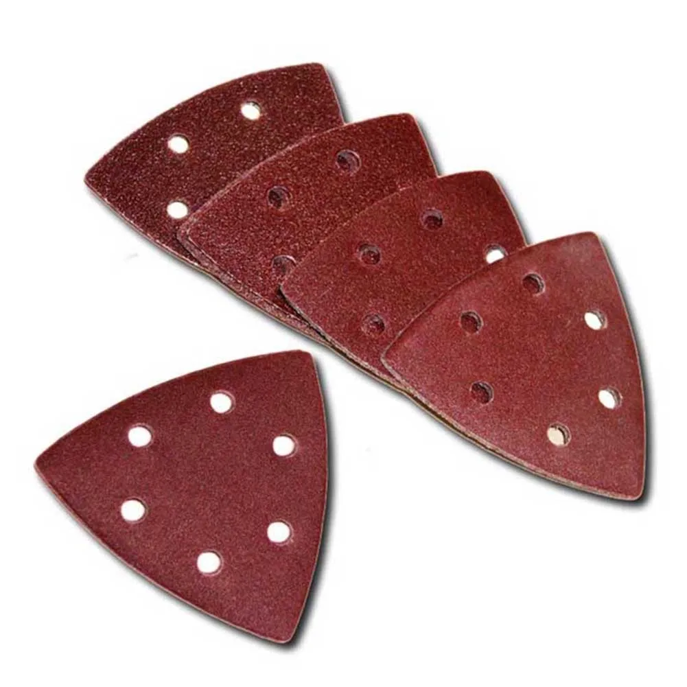 

50pcs Sanding Sheets Paper Pads Set Triangle Sandpaper 60/80/120/180/240 Grit For Wood Metal Leather Abrasive Tools