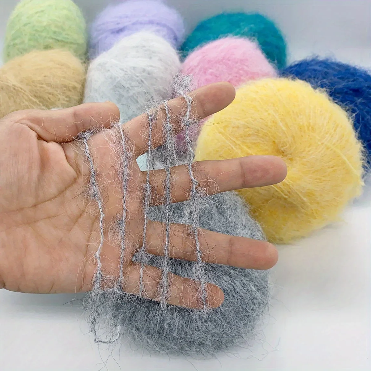 Шерстяная искусственная длинная плюшевая норковая бархатная кашемировая пряжа