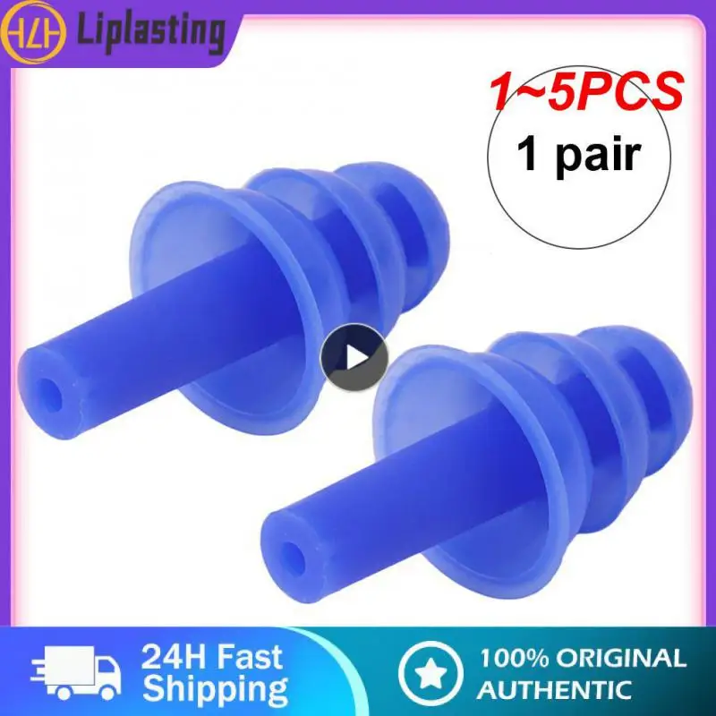 

1 ~ 5 шт., водонепроницаемые силиконовые затычки для ушей