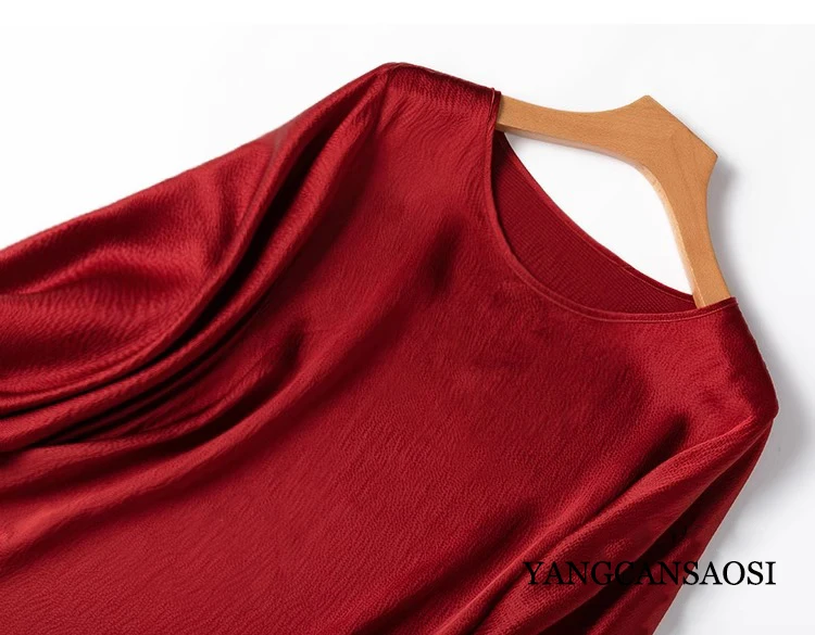 Свободная посадка из 100% натурального шелка шелковицы с жемчугом и круглым