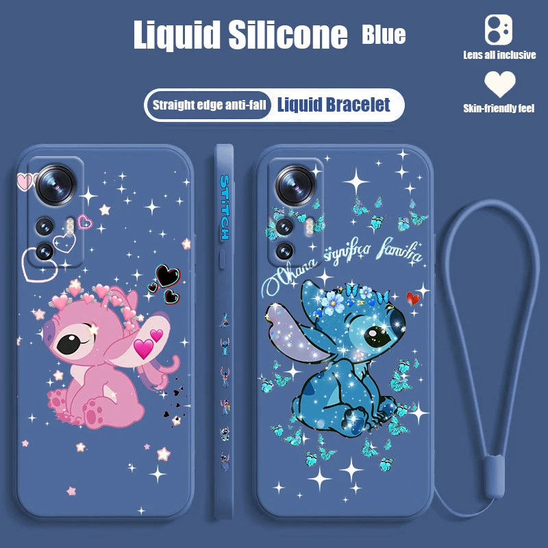Новый милый Стич аниме для Xiaomi Mi 13 12T 12S 12X 11i 11X 11T 10T 10S Lite Pro Ультра жидкий левый