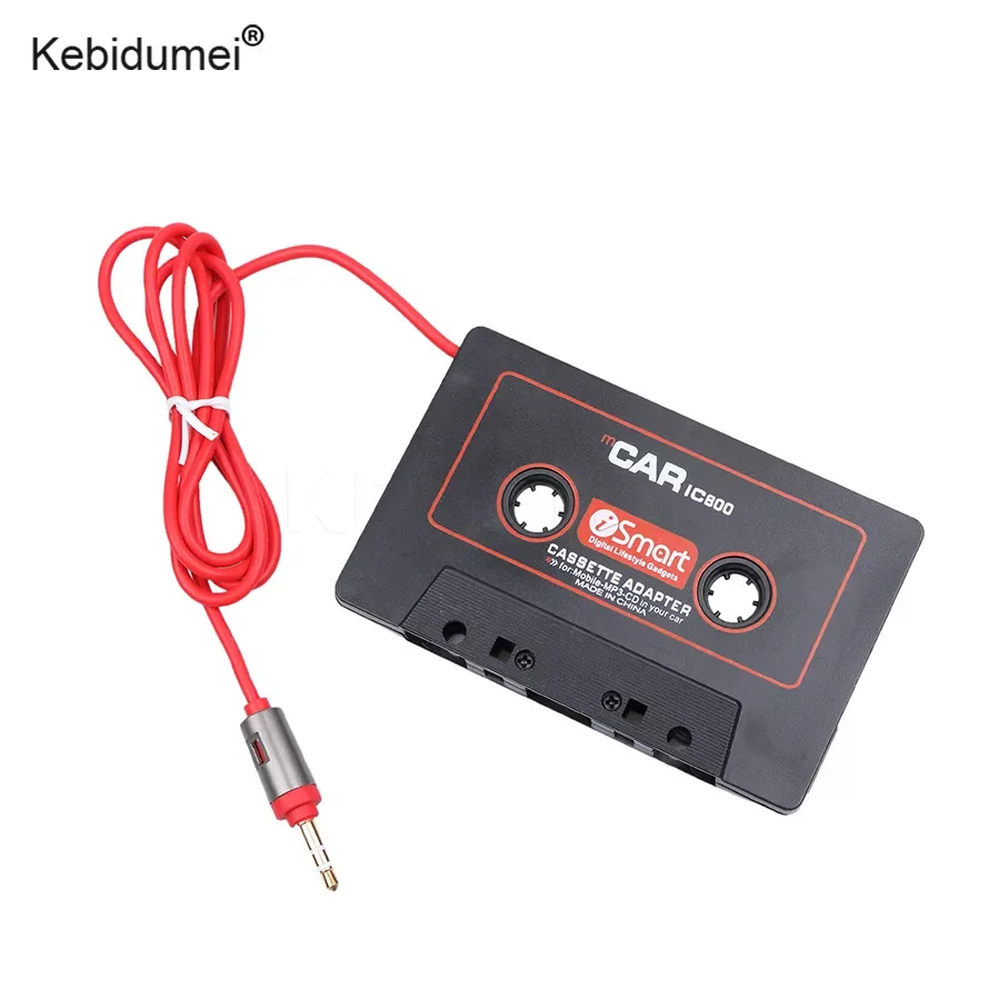 

Kebidumei Car Cassette MP3 Player Tape Adapter Cassette Tape Converter For iPod For iPhone AUX Cable CD Player Cassette Player