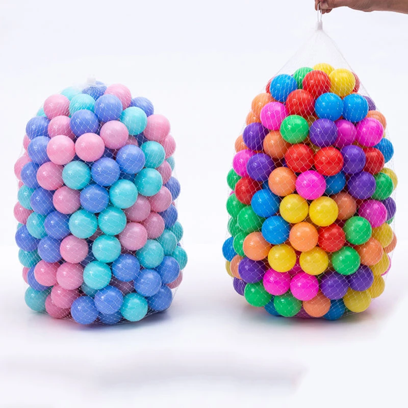 50Pcs Colors Baby Plastic Balls Water Pool Ocean Wave Ball Kids Swim Pit With Basketball Hoop Play House Outdoor Tents Toy Props - купить по