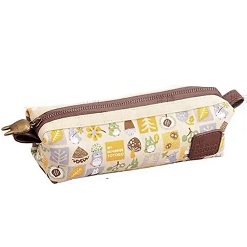 

New Kawaii My Neighbor Totoro Girls Kids Canvas Make up Cosmetic Bags Cases Pencil Bags For Children